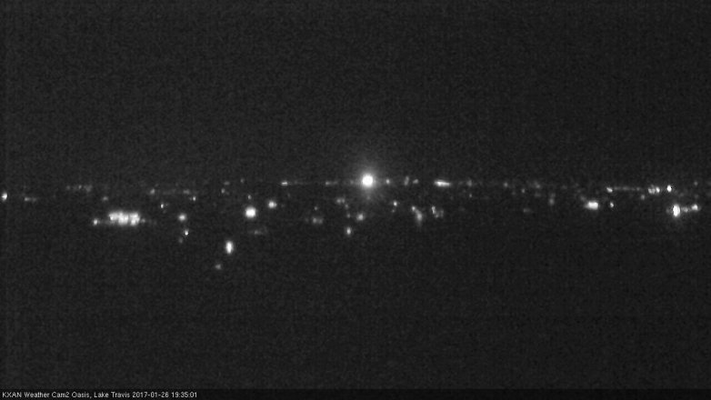 Lake Travis webcam, January 26, 2017 6:45 PM CT