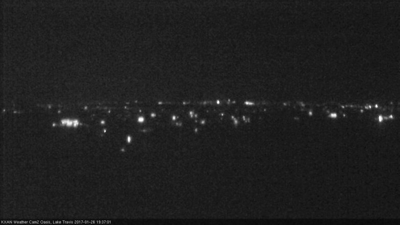 Lake Travis webcam, January 26, 2017 6:50 PM CT