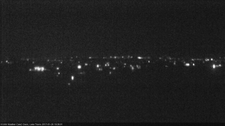 Lake Travis webcam, January 26, 2017 7:00 PM CT
