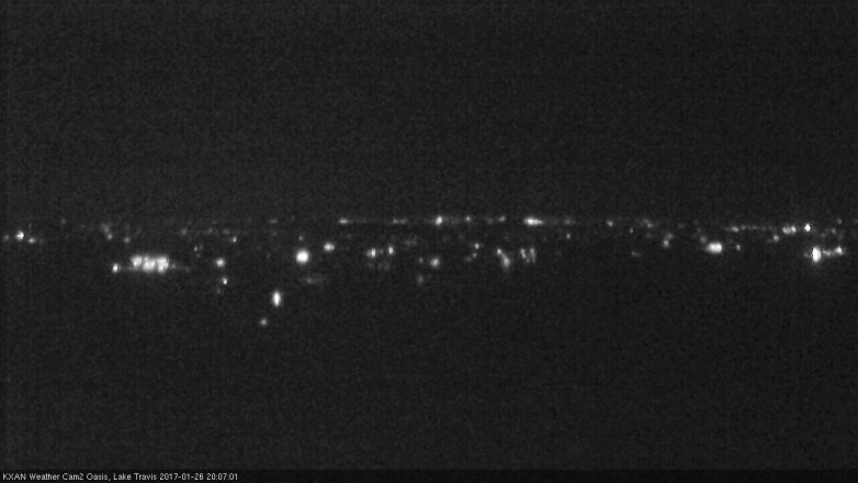 Lake Travis webcam, January 26, 2017 7:10 PM CT