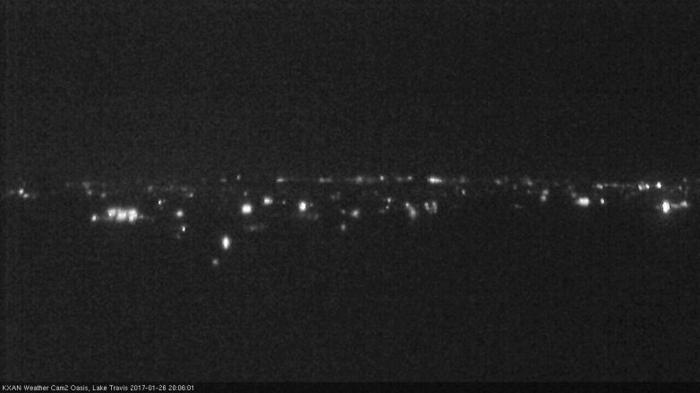 Lake Travis webcam, January 26, 2017 7:20 PM CT