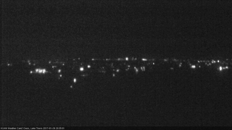 Lake Travis webcam, January 26, 2017 7:50 PM CT