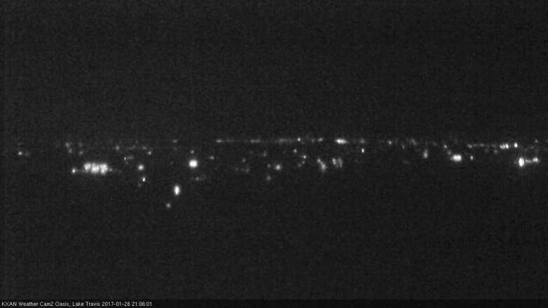 Lake Travis webcam, January 26, 2017 8:20 PM CT