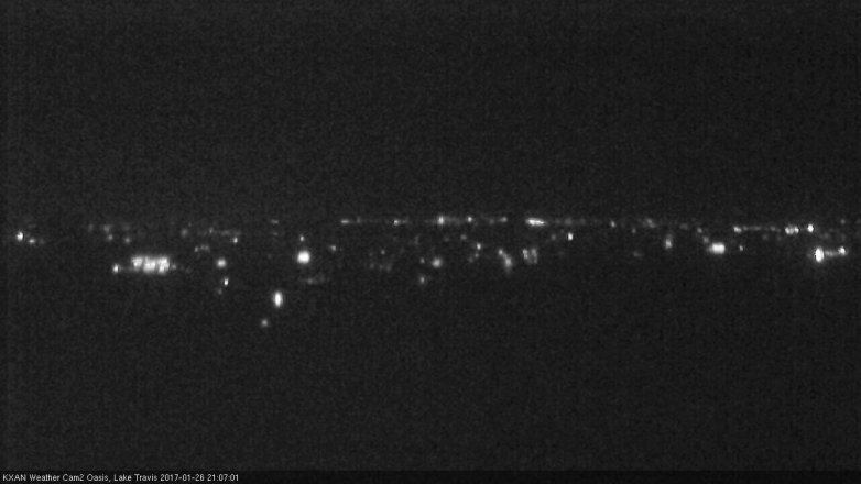 Lake Travis webcam, January 26, 2017 8:25 PM CT