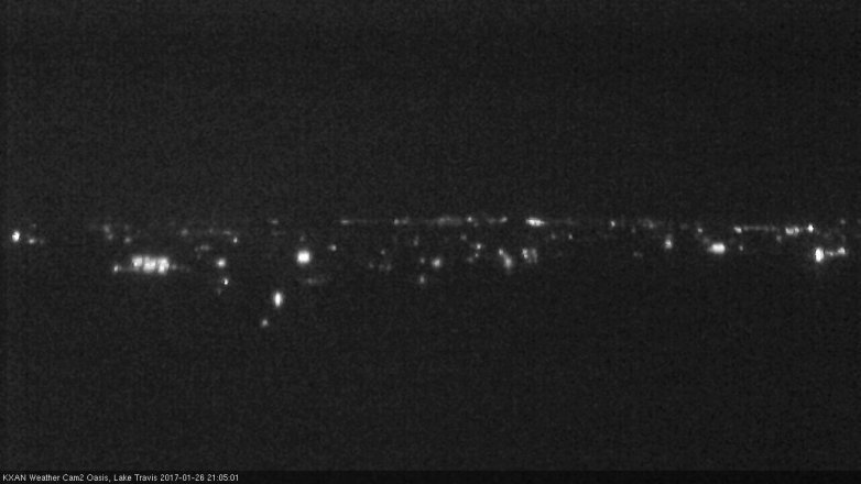 Lake Travis webcam, January 26, 2017 8:35 PM CT