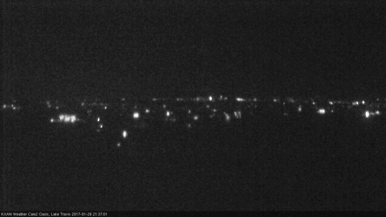 Lake Travis webcam, January 26, 2017 8:40 PM CT