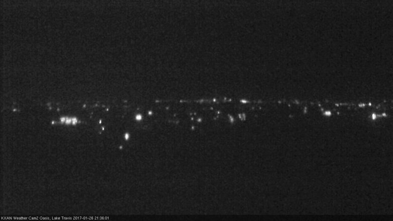 Lake Travis webcam, January 26, 2017 8:45 PM CT