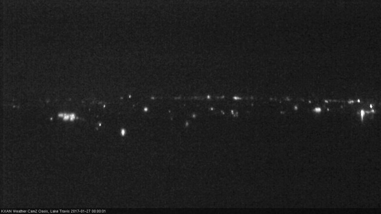 Lake Travis webcam, January 26, 2017 11:20 PM CT