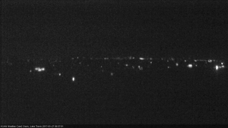 Lake Travis webcam, January 26, 2017 11:45 PM CT