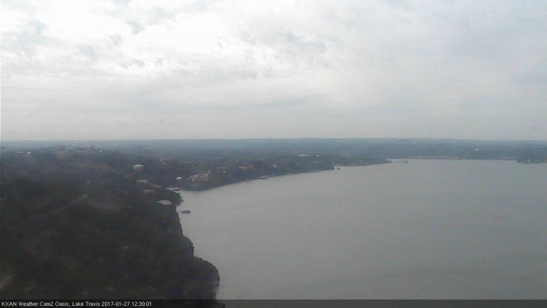 Lake Travis webcam, January 27, 2017 11:35 AM CT