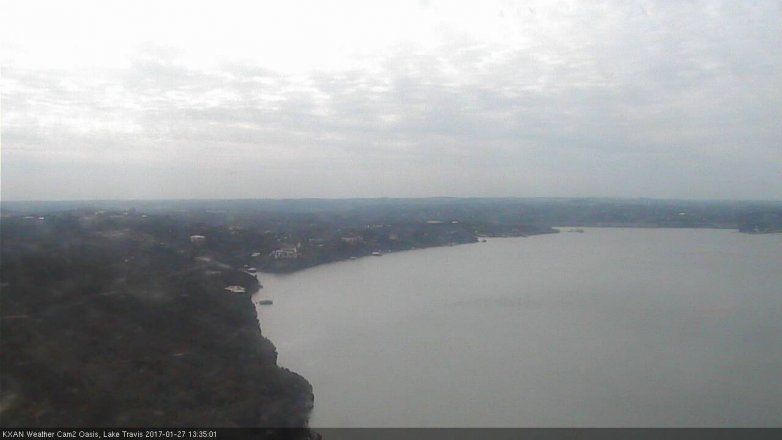 Lake Travis webcam, January 27, 2017 1:05 PM CT