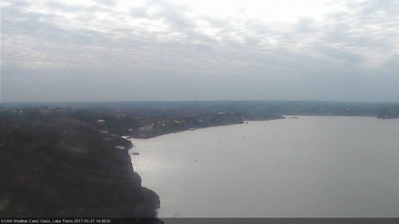 Lake Travis webcam, January 27, 2017 1:40 PM CT