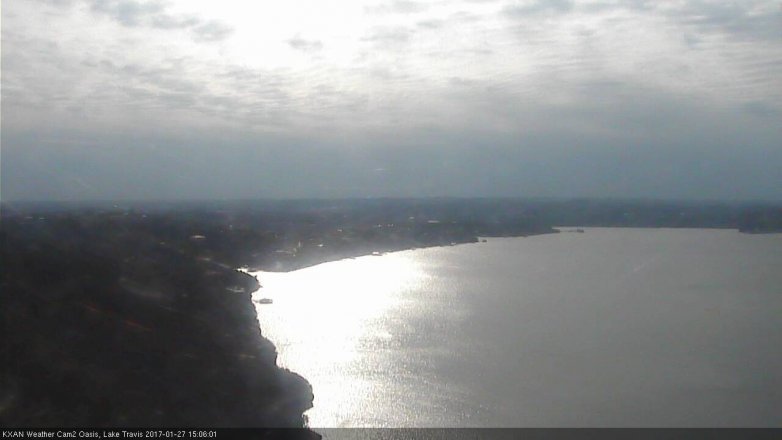 Lake Travis webcam, January 27, 2017 2:10 PM CT