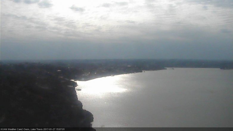 Lake Travis webcam, January 27, 2017 2:15 PM CT