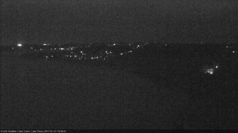Lake Travis webcam, January 27, 2017 6:00 PM CT