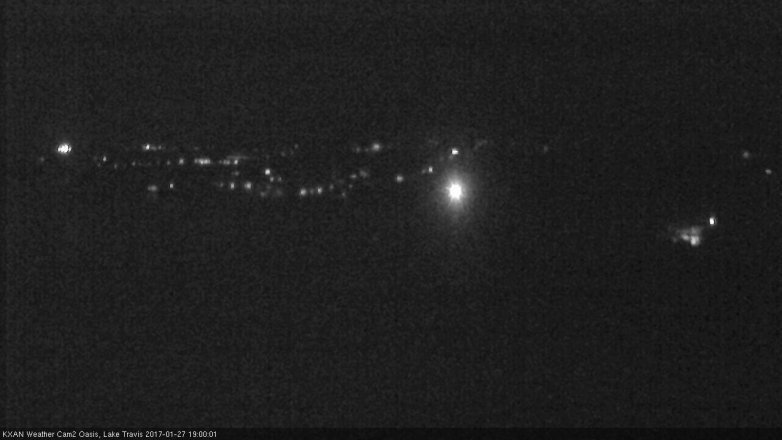 Lake Travis webcam, January 27, 2017 6:15 PM CT