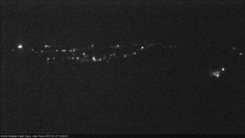 Lake Travis webcam, January 27, 2017 6:30 PM CT