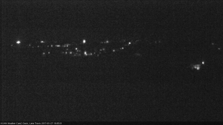Lake Travis webcam, January 27, 2017 6:35 PM CT