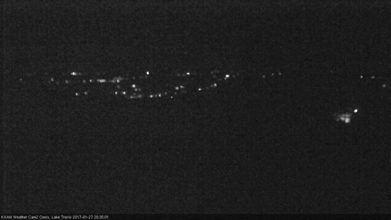 Lake Travis webcam, January 27, 2017 7:45 PM CT