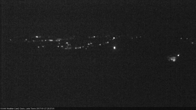 Lake Travis webcam, January 27, 2017 7:50 PM CT