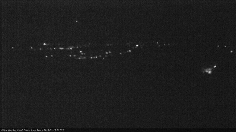 Lake Travis webcam, January 27, 2017 8:15 PM CT
