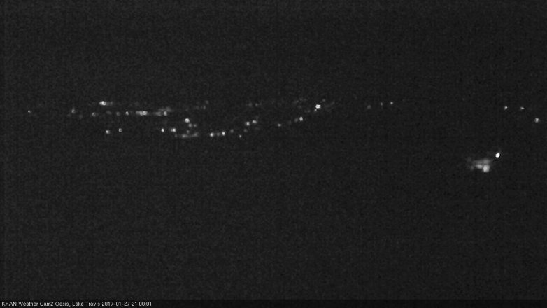 Lake Travis webcam, January 27, 2017 8:20 PM CT