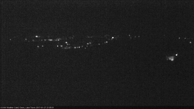 Lake Travis webcam, January 27, 2017 8:25 PM CT