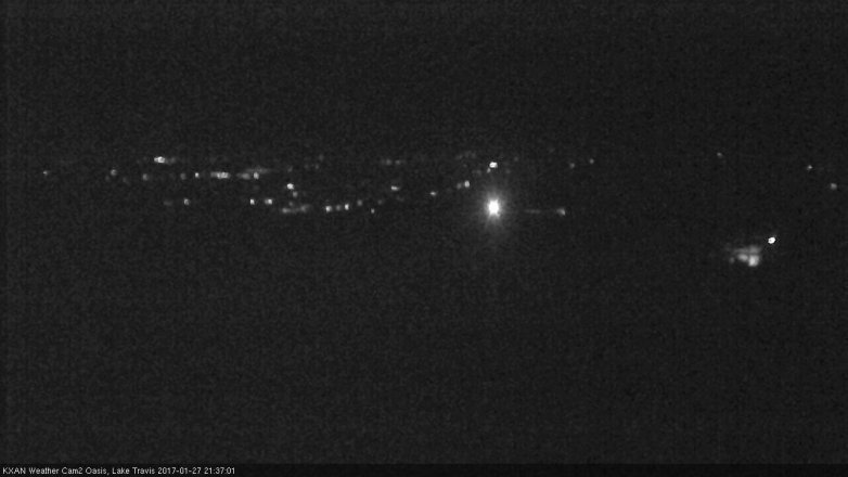 Lake Travis webcam, January 27, 2017 8:40 PM CT