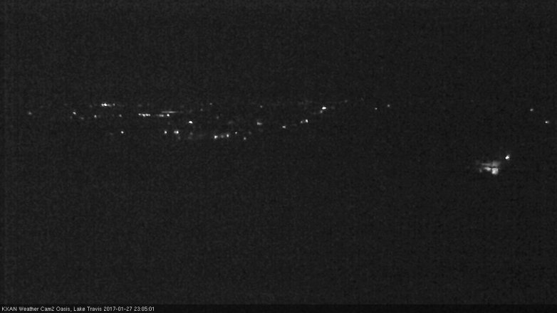 Lake Travis webcam, January 27, 2017 10:35 PM CT