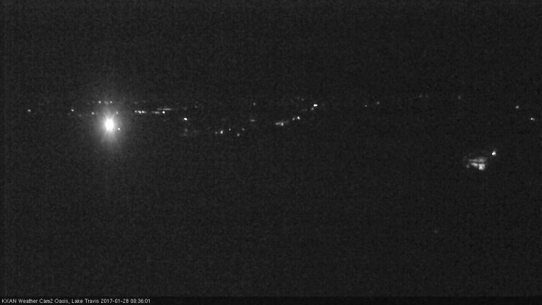 Lake Travis webcam, January 27, 2017 12:00 AM CT