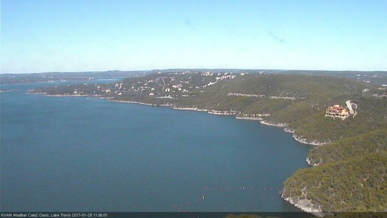Lake Travis webcam, January 28, 2017 10:20 AM CT