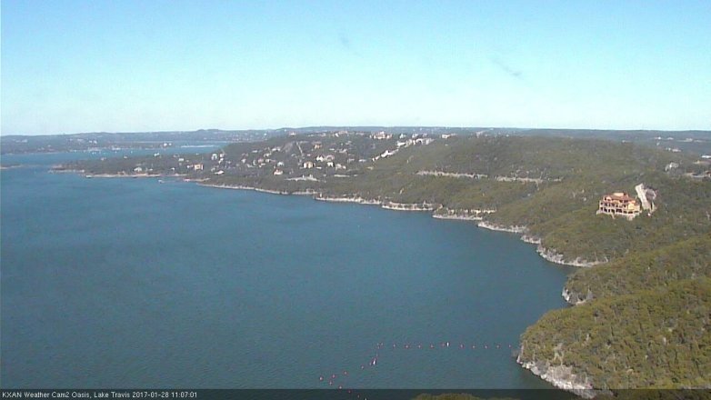 Lake Travis webcam, January 28, 2017 10:35 AM CT