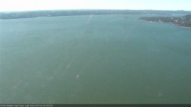 Lake Travis webcam, January 28, 2017 2:00 PM CT