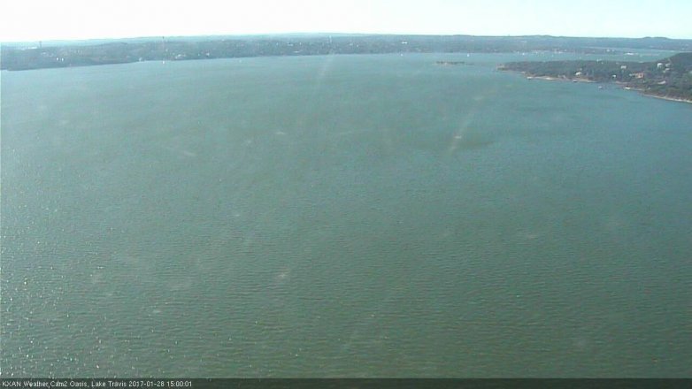 Lake Travis webcam, January 28, 2017 2:20 PM CT