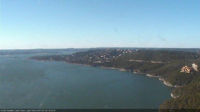 Lake Travis webcam, January 28, 2017 2:50 PM CT