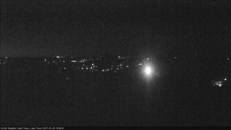 Lake Travis webcam, January 28, 2017 6:25 PM CT