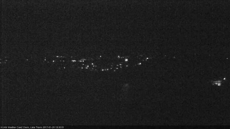 Lake Travis webcam, January 28, 2017 7:00 PM CT