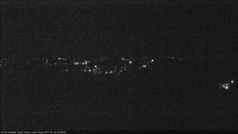 Lake Travis webcam, January 28, 2017 7:05 PM CT