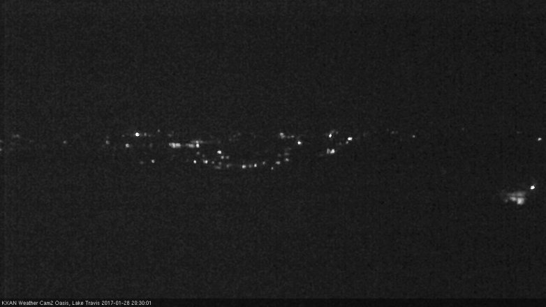 Lake Travis webcam, January 28, 2017 7:35 PM CT