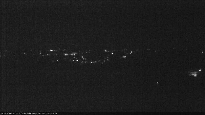 Lake Travis webcam, January 28, 2017 7:40 PM CT