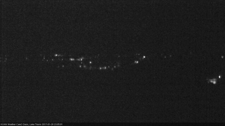 Lake Travis webcam, January 28, 2017 10:35 PM CT