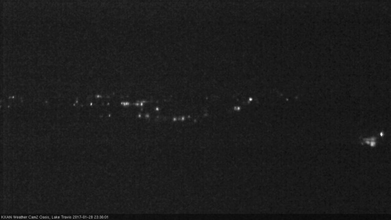 Lake Travis webcam, January 28, 2017 10:40 PM CT
