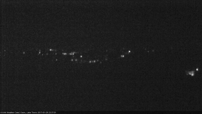Lake Travis webcam, January 28, 2017 11:05 PM CT