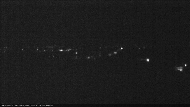 Lake Travis webcam, January 28, 2017 11:30 PM CT