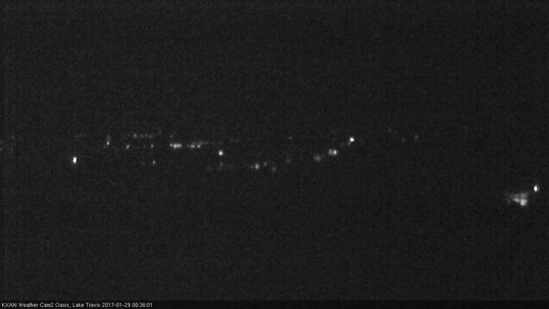 Lake Travis webcam, January 28, 2017 11:55 PM CT