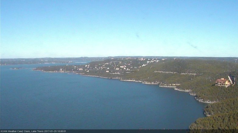 Lake Travis webcam, January 29, 2017 9:05 AM CT