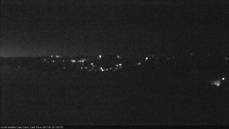Lake Travis webcam, January 29, 2017 6:10 PM CT