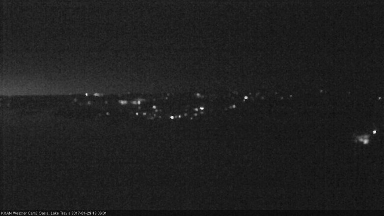 Lake Travis webcam, January 29, 2017 6:25 PM CT