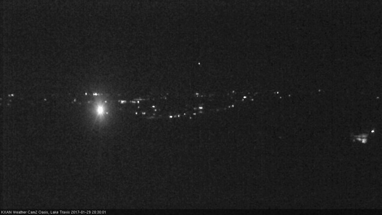 Lake Travis webcam, January 29, 2017 7:35 PM CT