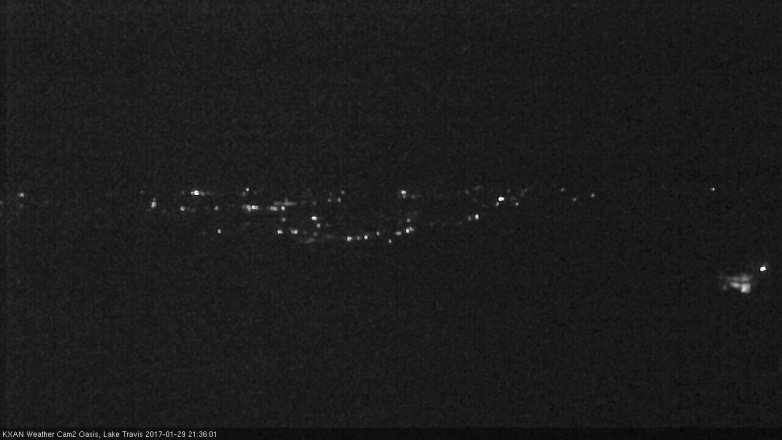 Lake Travis webcam, January 29, 2017 8:55 PM CT